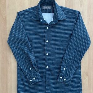 MICHAEL KORS Kids Button-up collared Dress Shirt. Blue. Sz 8R. Worn Once. EUC